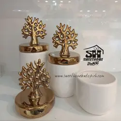 بانکه سرامیکی مدل درب درختی