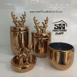 بانکه سرامیکی مدل درب گوزنی