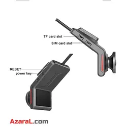 مینی دوربین خودرو نامحسوس سیم کارت خور 4G | k18-F