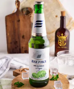 آبجو بالتیکا شیشه ای کلاسیک (بدون الکل) با درب آسان بازشو 470 میل BALTIKA