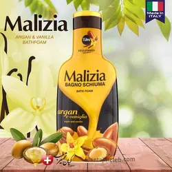 شامپو بدن برند MALIZIA رایحه آرگان و وانیل حجم 1 لیتر