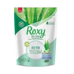 پودر صابون لباسشویی کودک برند Roxy عصاره آلوئه ورا بسته 800 گرمی