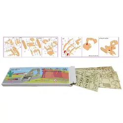 پازل چوبی سه بعدی برتاریو مدل بیل مکانیکی