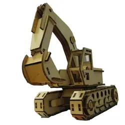 پازل چوبی سه بعدی برتاریو مدل بیل مکانیکی