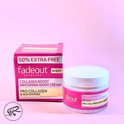 کرم کلاژن ساز و روشن کننده شب فیداوت Fadeout Collagen Boost Whitening Night Cream