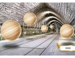 پوستر سه بعدی تونل قطار کد 2065