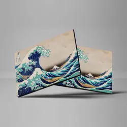 تابلو شاسی آواویز مدل دریای طوفانی ژاپنی کد 4G486