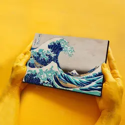 تابلو شاسی آواویز مدل دریای طوفانی ژاپنی کد 4G486