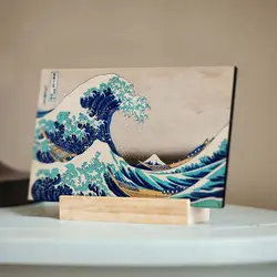 تابلو شاسی آواویز مدل دریای طوفانی ژاپنی کد 4G486