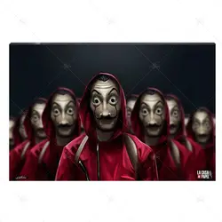 تابلو شاسی آواویز مدل سریال Money Heist خانه کاغذی کد 4G478