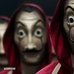 تابلو شاسی آواویز مدل سریال Money Heist خانه کاغذی کد 4G478