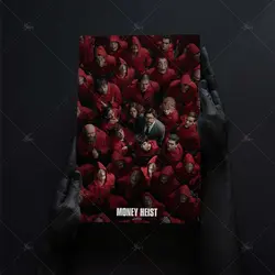 تابلو شاسی آواویز مدل سریال Money Heist خانه کاغذی کد 4G479