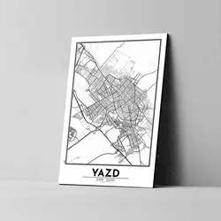 تابلو شاسی آواویز مدل نقشه یزد کد Avaviz-Map-4G1314