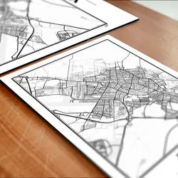 تابلو شاسی آواویز مدل نقشه یزد کد Avaviz-Map-4G1314