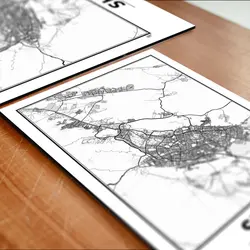 تابلو شاسی آواویز مدل نقشه شیراز کد Avaviz-Map-4G1312