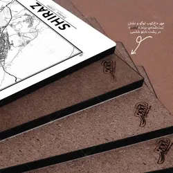 تابلو شاسی آواویز مدل نقشه شیراز کد Avaviz-Map-4G1312