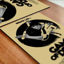 تابلو شاسی آواویز مدل پوستر فیلم طرح بازی مرگ بروس لی کد 4G442