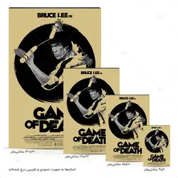 تابلو شاسی آواویز مدل پوستر فیلم طرح بازی مرگ بروس لی کد 4G442