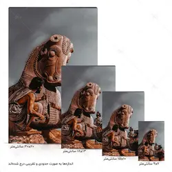 تابلو شاسی آواویز مدل نقاشی معماران تخت جمشید کد 4G383