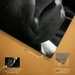 تابلو شاسی مدل احمد شاملو طرح کاش ای‌کاش آب می‌بودم کد 4G325