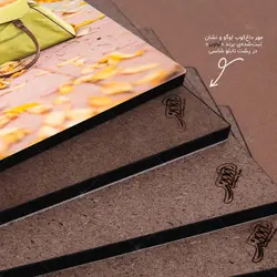 تابلو شاسی طرح کیف، دوربین و برگ‌های پاییزی کد 4G-AVZ-6016