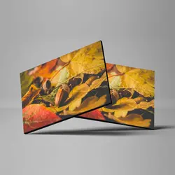 تابلو شاسی طرح بلوط در میان برگ‌های پاییزی کد 4G-AVZ-6013