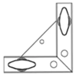 Kupo FC15B Corner with Nut for Butterfly Frame | سینما کالا