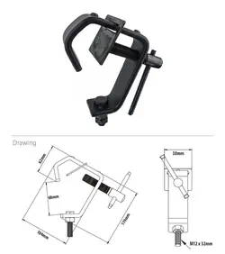کلمپ استیل کوپو KUPO C-12B HEAVY DUTY STEELG CLAMP | سینما کالا