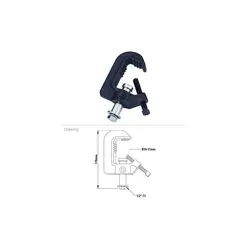کلمپ کوپو KUPO C-06 HEAVY DUTY IRON CASTING CLAMP | سینما کالا