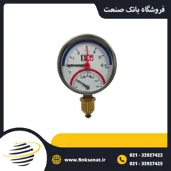 ترمومتر مانومتر FG چین عمودی صفحه 10 سانتی متر 120 درجه