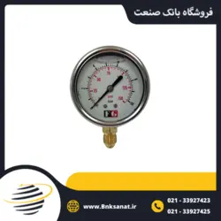 گیج فشار FG چین روغنی عمودی صفحه 6 سانتی متر