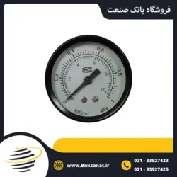 گیج فشار چین خشک افقی صفحه 4 سانتی متر