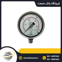 گیج فشار ویکا ( WIKA ) عمودی صفحه 10 سانتی متر ( رزوه برنج )