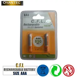 باتری نیم قلمی‌قابل شارژ CFL مدل 850mah AAA بسته 12 کارتی