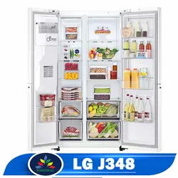 قیمت یخچال فریزر ال جی J348 - خرید J348 ساید 34 فوت 2022