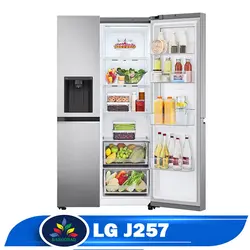 قیمت یخچال فریزر ال جی j257 - خرید ساید 30 فوت J257