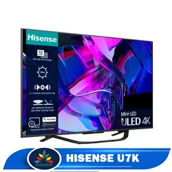 قیمت تلویزیون هایسنس U7K - خرید تلویزیون یولد Mini LED 55U7K