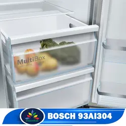 قیمت یخچال فریزر بوش 93AI304 - خرید ساید بوش 93AI304