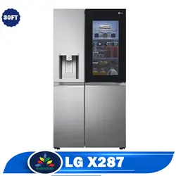 قیمت یخچال فریزر ال جی X287 - خرید یخچال فریزر GR-X287