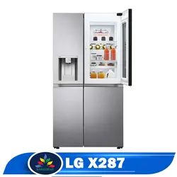 قیمت یخچال فریزر ال جی X287 - خرید یخچال فریزر GR-X287