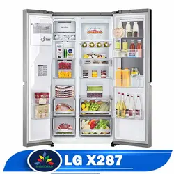 قیمت یخچال فریزر ال جی X287 - خرید یخچال فریزر GR-X287