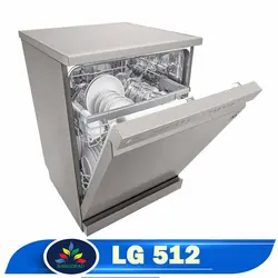 قیمت ماشین ظرفشویی ال جی 512 – خرید ظرفشویی 14 نفره DFB512FP