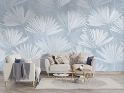 کاغذ دیواری طرح برگ مدرن W10073010 - خرید با قیمت مناسب - والینو