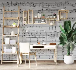 پوستر دیواری نت موسیقی W10111300 - خرید با قیمت مناسب - والینو