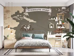 پوستر دیواری نقشه دزدان دریایی W10123700 - خرید با قیمت مناسب - والینو