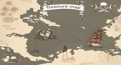 پوستر دیواری نقشه دزدان دریایی W10123700 - خرید با قیمت مناسب - والینو