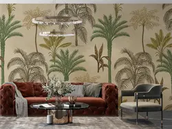 کاغذ دیواری طرح برگ و درخت W10140800 - خرید با قیمت مناسب - والینو