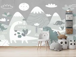 پوستر دیواری اتاق کودک دایناسور W10151200 - خرید با قیمت مناسب - والینو