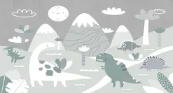 پوستر دیواری اتاق کودک دایناسور W10151200 - خرید با قیمت مناسب - والینو