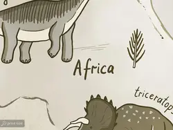 پوستر دیواری اتاق کودک دایناسور W10149600 - خرید با قیمت مناسب - والینو